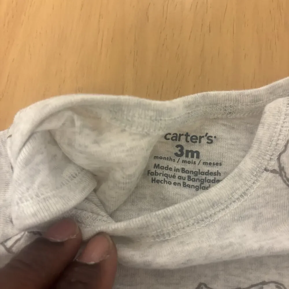 Infant Carter’s One Piece Body Suit Size 3 Months Pre Owned (E4)
